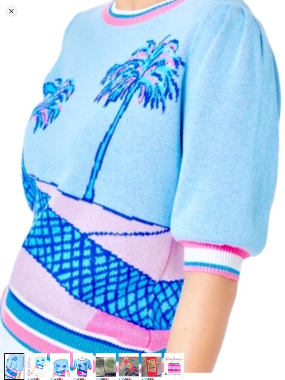 Rare Lilly Pulitzer Vivie Short Sleeve
Tennis Size Large